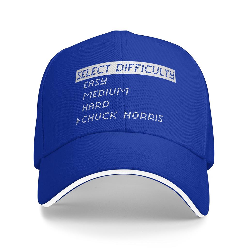 Select Difficulty Chuck Norris Baseball Cap Hip Hop Sandwich Caps for Men Women Adjustable Headwear Fishing