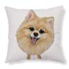 Милый чехол на подушку с рисунком собаки для дома, гостиной, дивана, офиса, для поясницы, декоративная подушка, 45x45 см