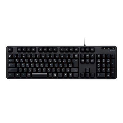 Elecom Проводная мембранная полноразмерная клавиатура, черная, TK-FCM104XBK