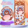 Silicone Foam Animal Belly Squishy Stickers 3D DIY Scrapbook Decor Stress Relief Decals  for Kids