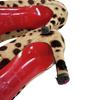 Christian Louboutin Туфли на каблуке с леопардовым принтом из харако Коричневые харако Б/у