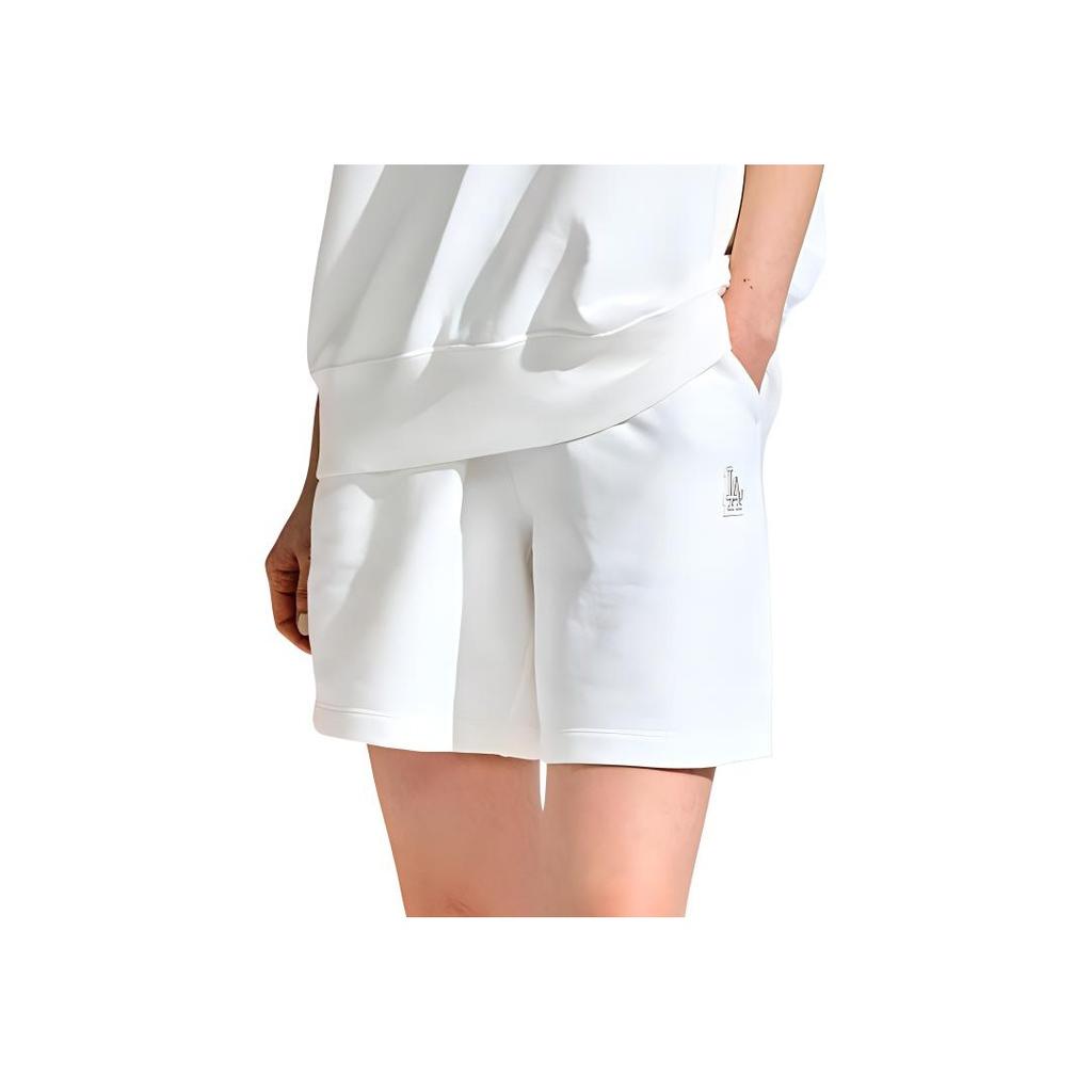 Новые повседневные шорты MLB Los Angeles Dodgers Унисекс Бежевые 3ASPB0333-07IVS