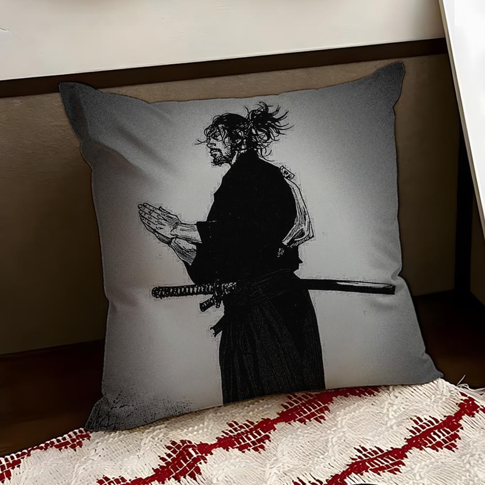 MManga VVagabond Cushion Cover Reversible Soft Durable Pillow Cover Home Car MultiScene Use for Daily Comfort