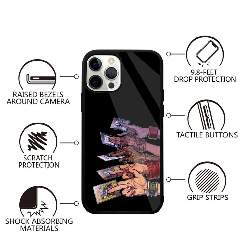Чехол для телефона аниме Y-Yu-Gi-Oh для iPhone 16,15,14,13,12,11,Plus,Pro,Max,Mini Магнитная беспроводная зарядка Magsafe