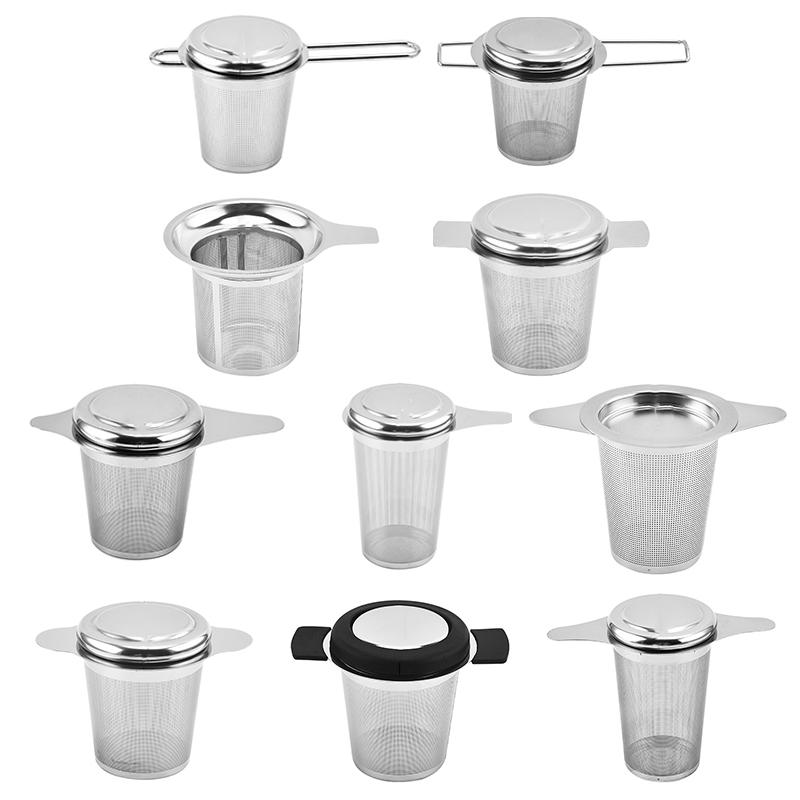 304 Stainless Steel Tea Strainer Reusable Tea Drain Tea Infuser Tea Leaf Spice Tea Filter Kitchen Accessories