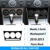 For Mazda 3 Axela 10-13 Mazdaspeed 3 Piano Black Air Outlet Gear Shift Door Handle Window Lift Panel Suits Car Interior Sticker