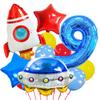 Astronaut Astronaut Themed Birthday Party Decoration Rocket Balloon Aluminum Membrane Balloon Yearly Arrangement
