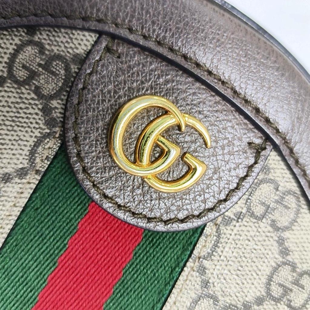 [Pre-Owned] Gucci Ophidia GG Mini Round Bag 'Beige' - Very Good #CNFHQ1