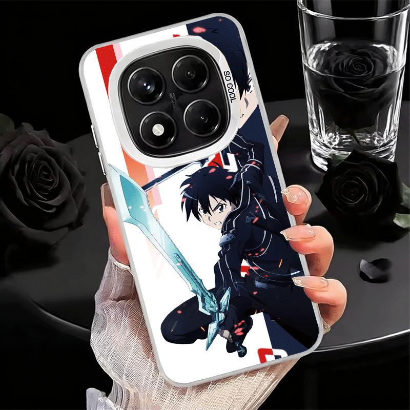 Аниме Sword Art Online SAO Мягкий чехол для телефона для Xiaomi Redmi Note 13 14 15 Pro Plus 12S 12 11S 11 11T 10S 10 Ударопрочный чехол Bac