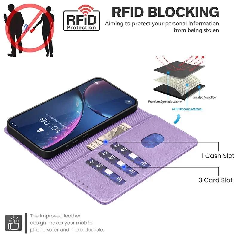 Кошелек Флип Противоугонный Чехол Для OPPO Realme C75 4G C65 5G C53 C51 C55 RealmeC75 C 75 Кожаный Чехол Блокировка RFID Защитные Сумки