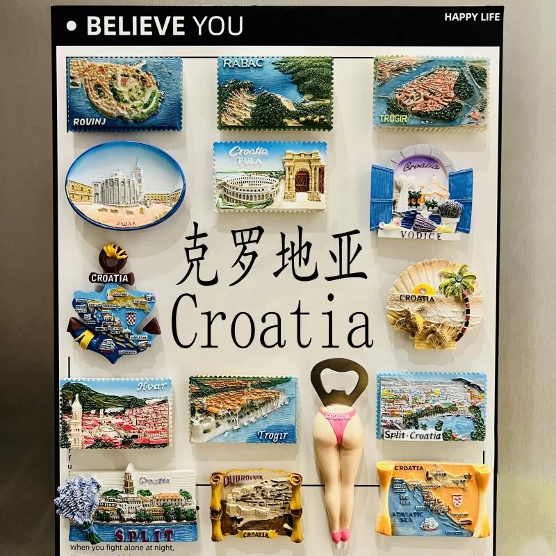 Хорватия Остров Хвар Смоляные Магниты-Наклейки на Холодильник Сувенир из Путешествия Подарок Пейзаж Магнит на Холодильник Декор для Дома и Кухни