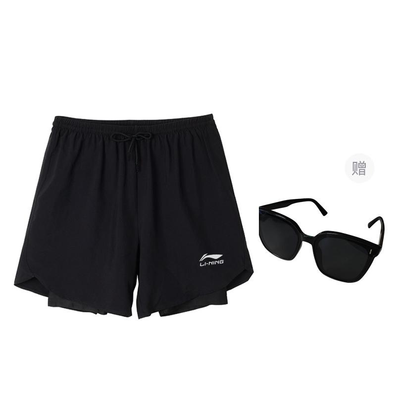 Li Ning Коллекция спортивной моды Плавательные шорты Мужские Черный LSKT606