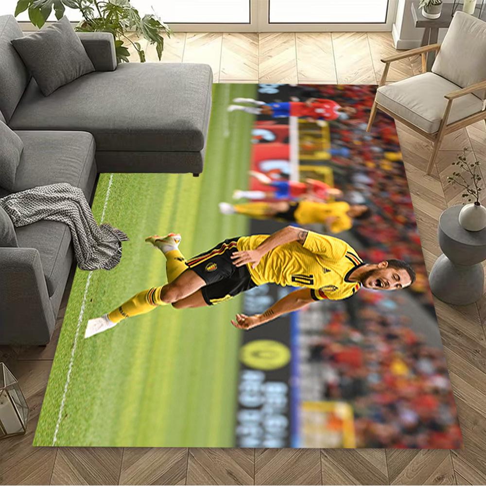 Eden Hazard Chelsea Fc Area Rug Design for Study room Entryway Dining Room Hallway Anti-slip Rug Anime Office Decor Perfect Gift for Women/Men