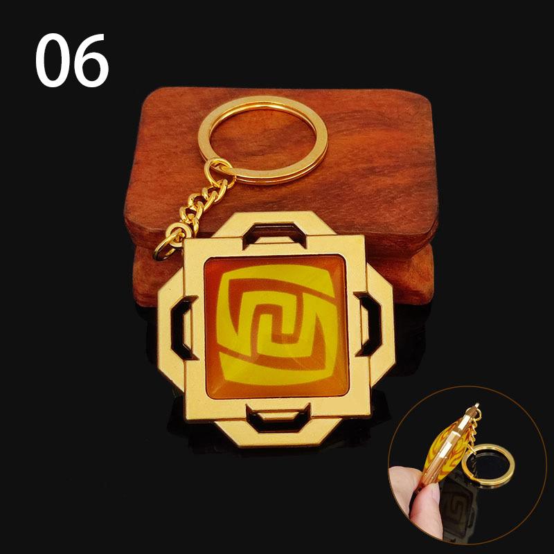 1 шт. Vision Lnazuma Eye Of Original God игрушка брелок светящийся брелок игра Genshin Impact 7 Element Weapons Ganyu