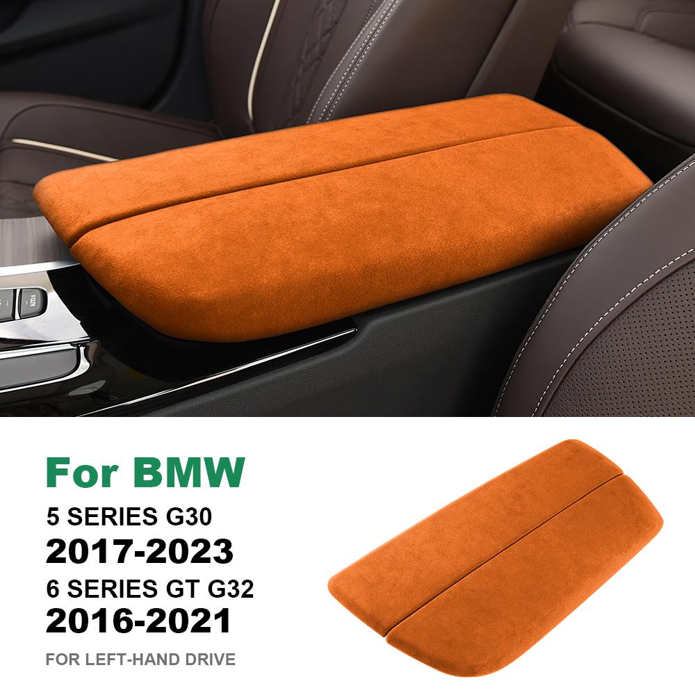 for BMW 5 Series G30 2017-2023 6 Series GT G32 Car Center Console Armrest Cover 2016-2021 Italian Premium Suede LHD Accessories