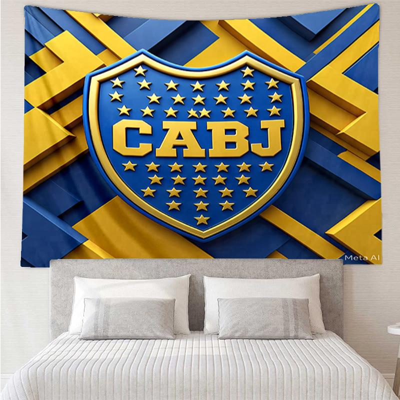 Club Atlético Boca Juniors Tapestry for Bedroom Aesthetic Classroom Tapestries Wall Hanging for Living Room Dorm Office,Ideal Creative Gift