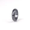 Black Magnetic Hematite Curved Couple Rings - European & American Fashion Style for Men and Women