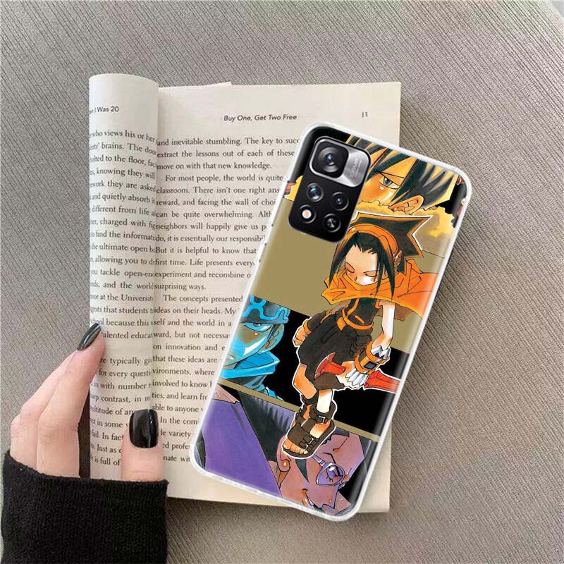Чехол для телефона аниме Шаман Кинг Для Xiaomi Redmi Note 14 13 Pro Plus 5G Чехол 13C 14C 12 12C 9 9T 9C 10 10C 8 7 6 10A 9A Pro Coque
