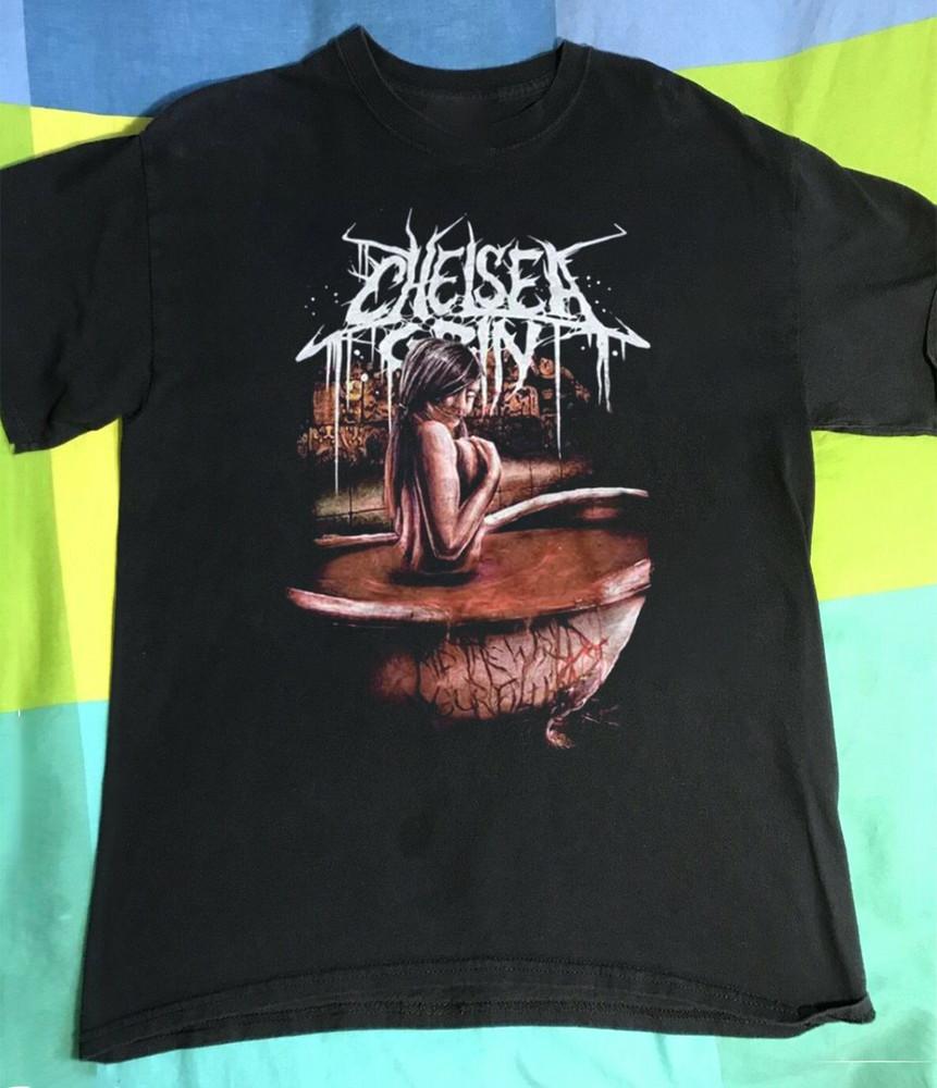 Chelsea Grin Металл Deathcore Короткий рукав Унисекс Футболка Все Размеры S5XL Унисекс Футболка