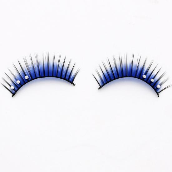 5 пар блестящих страз двух цветов, искусственные ресницы, инструмент для макияжа для вечеринок