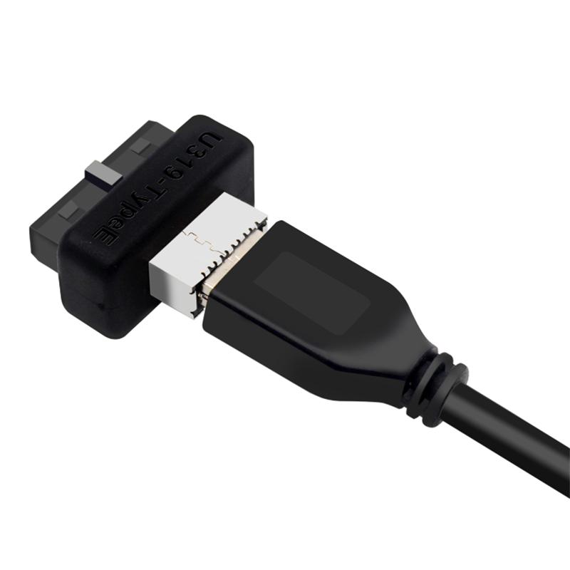 Материнская плата компьютера USB3 19P20P на TYPE-E Адаптер Корпус Передний TYPE-C Штекер Порт Интегрированное Формование