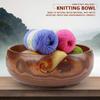 Yarn Bowl Organizer Wood Storage Portable Holder Handmade For Knitting Crochet
