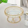 1 Piece of European-style Light Luxury Fruit Plate, Creative Living Room Home Fruit Basket, Afternoon Tea Candy Dessert Stand