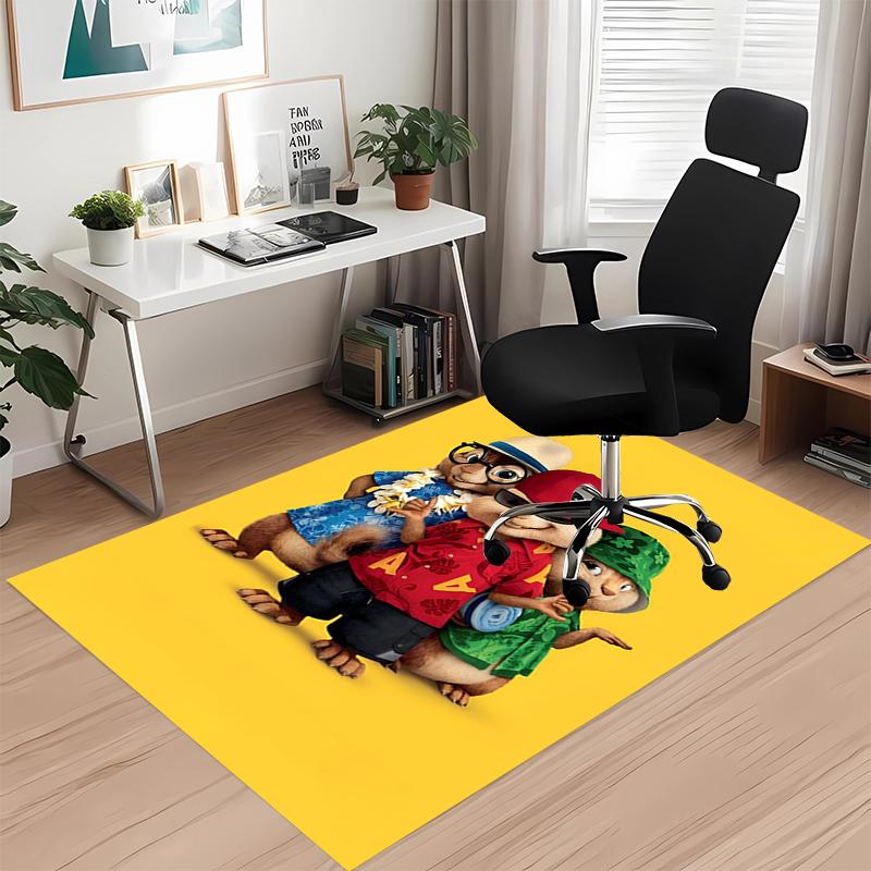 Alvin and the Chipmunks Printed Carpetrugfor Office Chair Living Room Bedroom Kitchen Room Decor Gifts