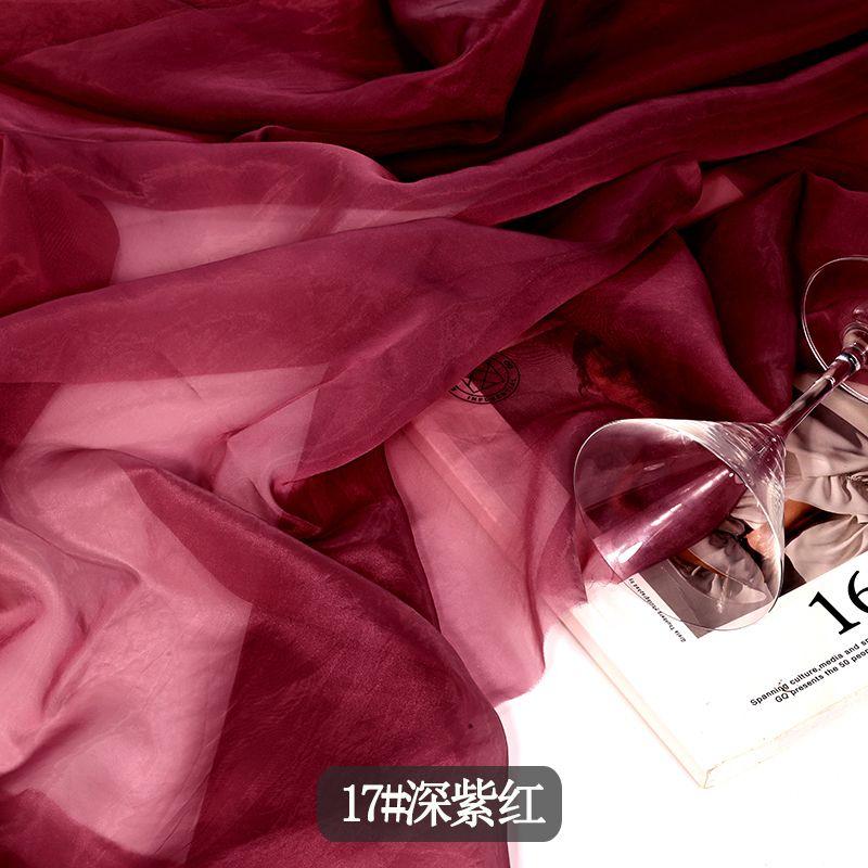 Приятная к коже ткань органза на метр для одежды, юбок, платьев, шитья своими руками, летняя полупрозрачная мягкая ткань, рукоделие, тонкая однотонная