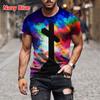 Summer Fashion Mens T-shirt Black and White Jesus 3D Print Unisex Casual T-shirt Kids Tops Mans Tops