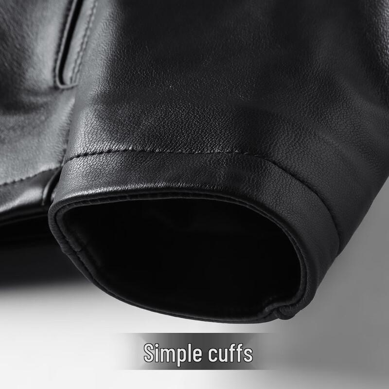 Futing Men's Genuine Sheepskin Leather Jacket