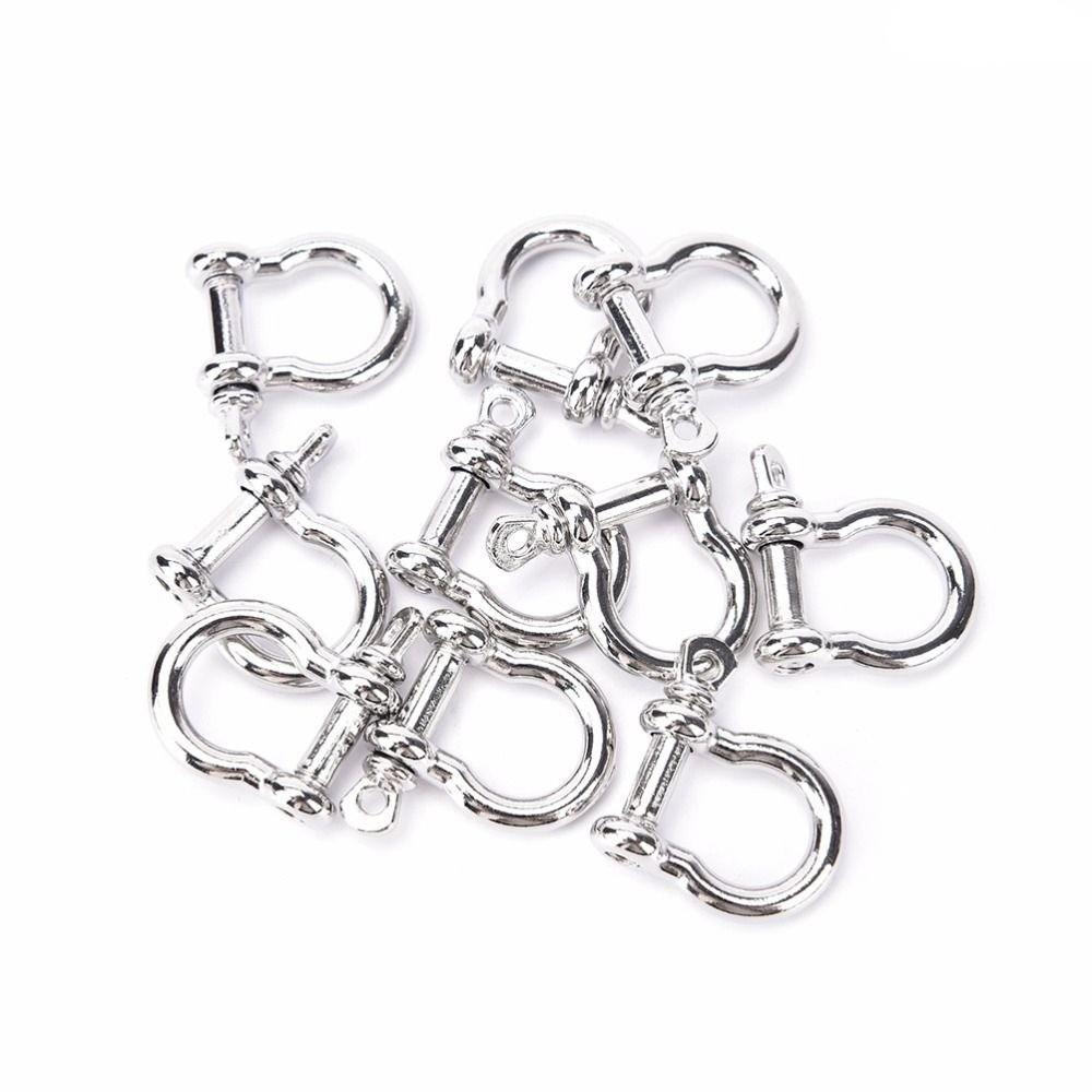 Zinc Alloy Rope Paracord Buckle Multistyles U-shaped Buckle Outdoor Accessories