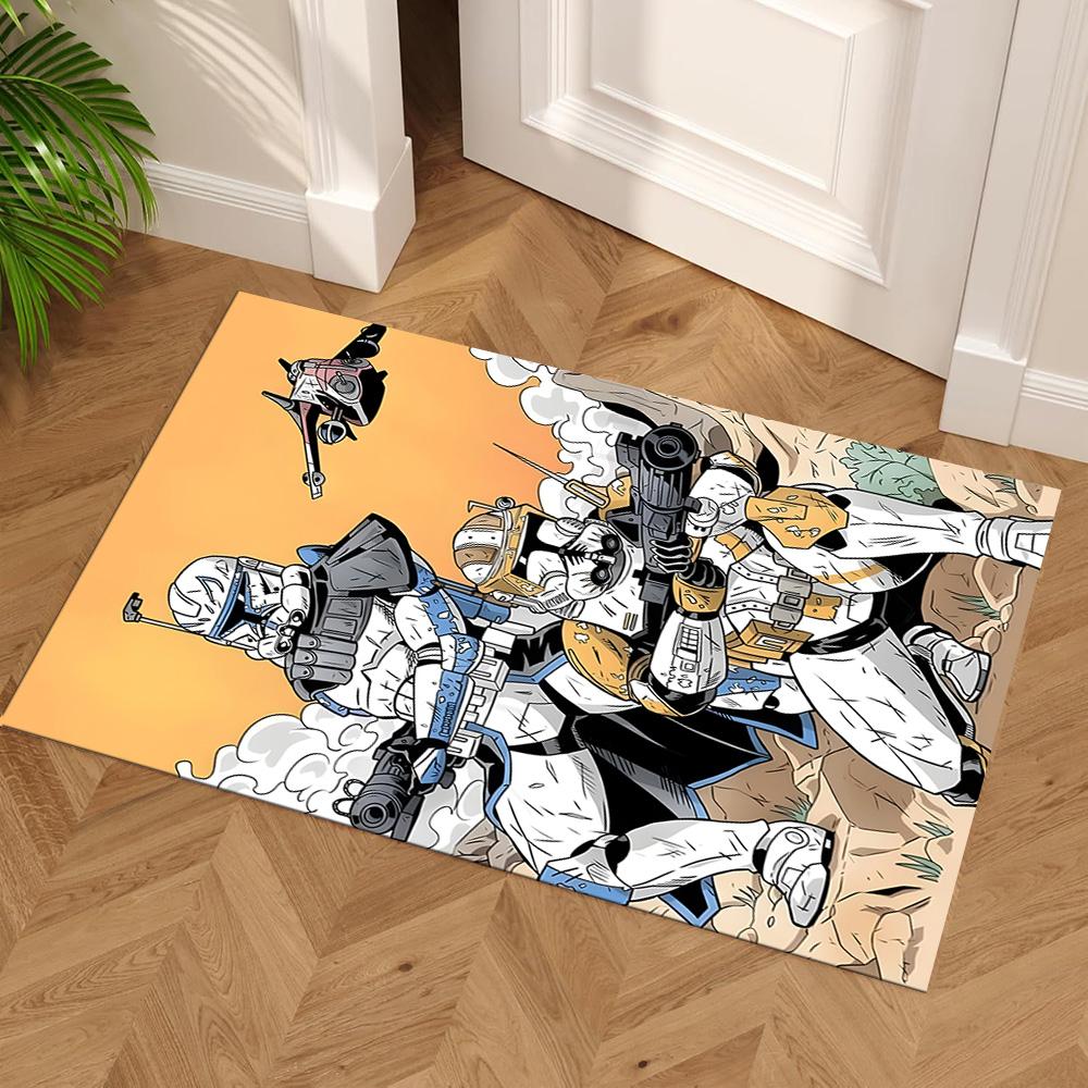 Star Wars Floor Rug Office Rug Suitable for Balcony Dining Room Playrooms Outdoor Antislip Carpet Anime Office Decor Birthday Christmas Gift