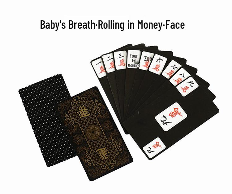 Набор водонепроницаемых мини-карт для игры в Маджонг Покер, 148 карт, ПВХ