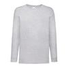 Fruit of the Loom Childrens/Kids Valueweight Heather Long-Sleeved T-Shirt