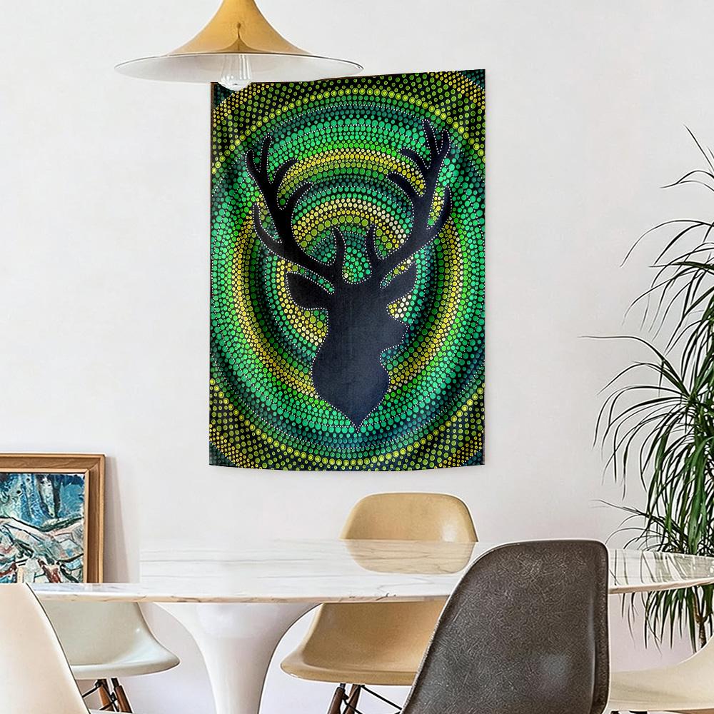 Australian Aboriginal Style Wall Decor Tapestry Art For Pet Memorial Birthdaywedding Party Backdrop Family Gift