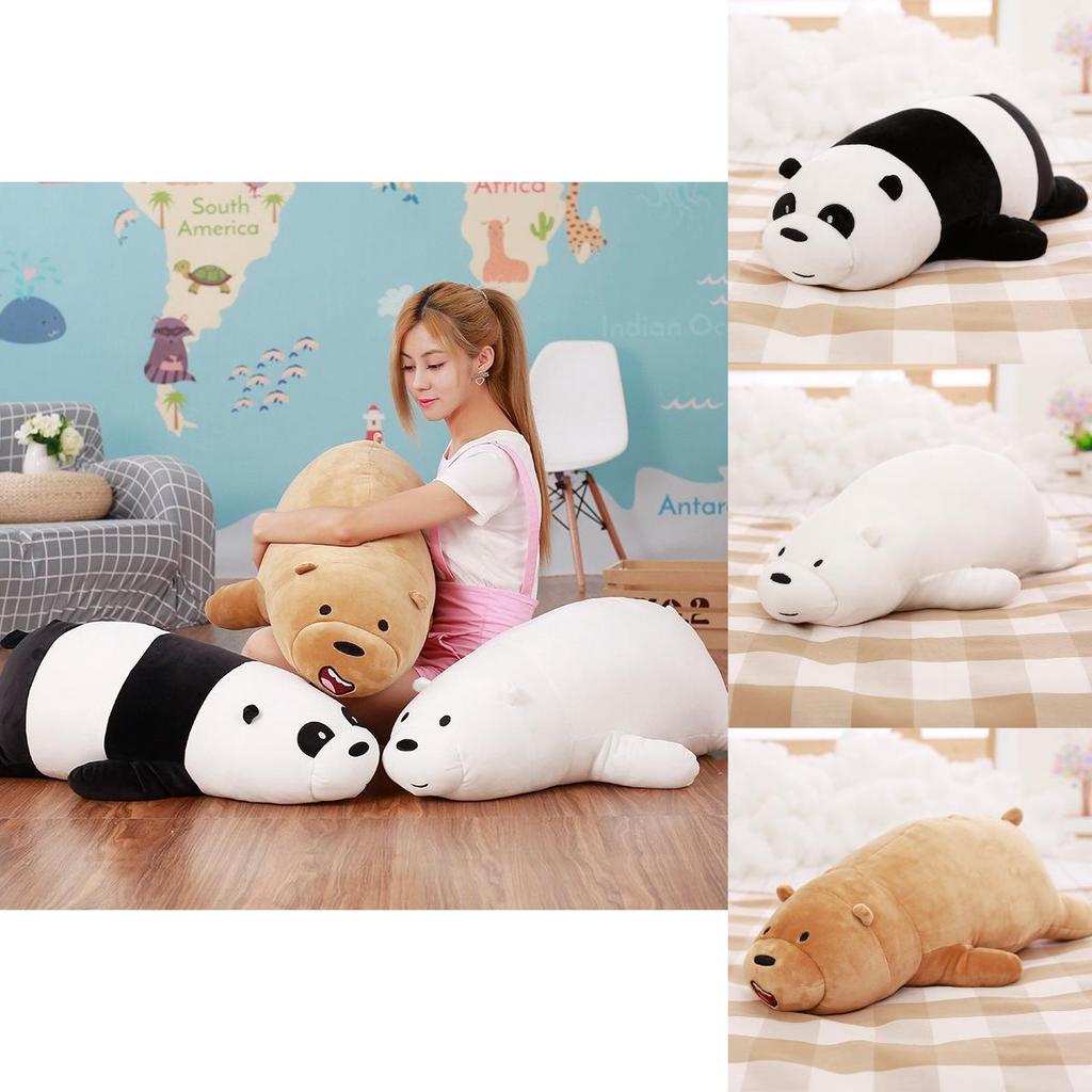 We Bare Bears Pillow Cartoon Bear Grizzly Bear Panda Soft Stuffed Plush Toy Doll Premium And Soft