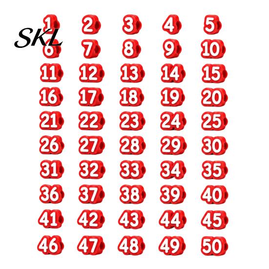 School Pencil Tracking System 1-20/1-30/1-50 Numbered Toppers, Reusable Classroom Labels Student Markers for Teachers, Organization Number Management
