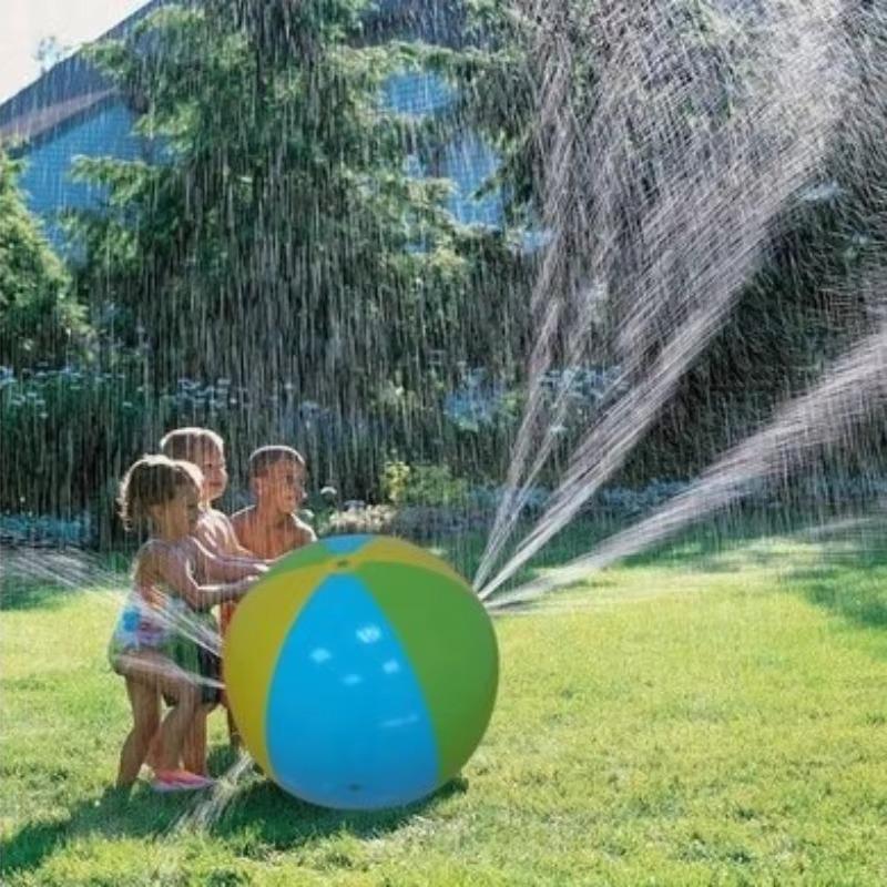 Inflatable Water Jet Ball 1PCS Summer Beach Play Ball Outdoor Water Play Lawn Children In The Water Without Toys