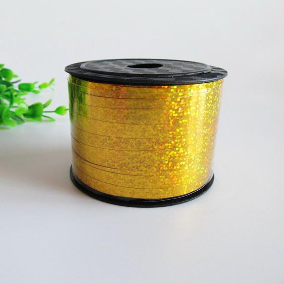 5MM*90M DIY Laser Balloon Ribbon Wedding Bowknot Coloured Ribbons Party Decoration