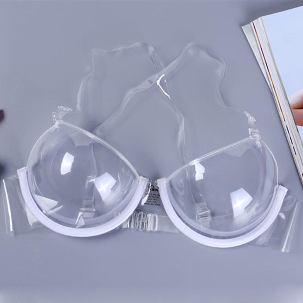 Transparent Clear Bra  Strap Plastic Bra Disposable Underwear Bra