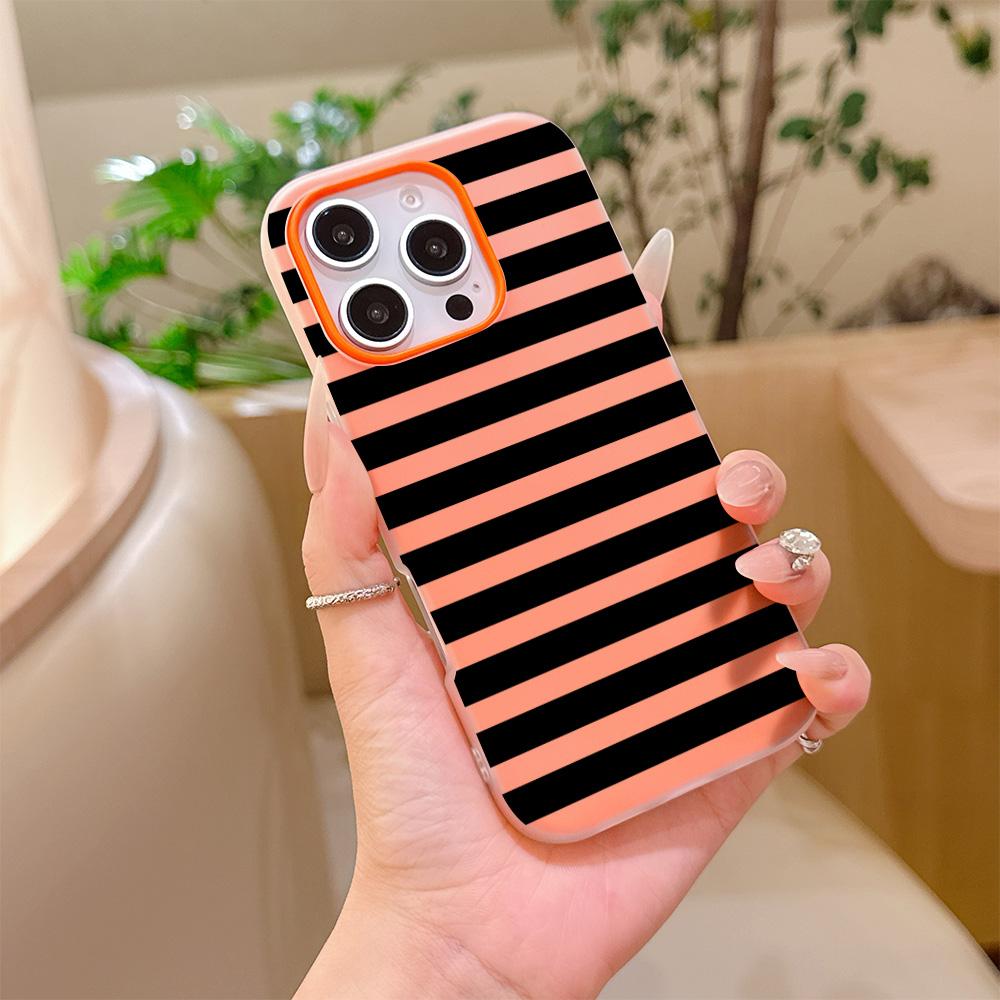 Матовый Чехол-бампер 2-в-1 Конфетного Цвета для Redmi Note A5 A3 15 14 14C 13 13C 12 12C 11 A1 10 9T 9A 9 Pro 4G 5G Модные Черные Линии
