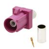 Fakra Plug for RG58 code-H Cable, Short, Straight