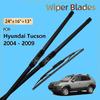 3x Передние и задние щетки стеклоочистителя для Hyundai Tucson JM 2004 - 2009 2008 2007 2006 2005 Аксессуары Щетка для лобового стекла