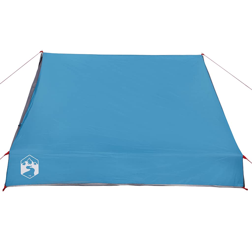 Camping Wedge Tent 2 Persons Blue Waterproof