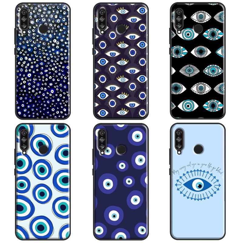 Чехол с Назар Бонукку (глаз Фатимы) для Huawei Nova Y61 Y70 Y90 Y60 Y72 Y91 12s 12i 11i 7i 8i 9 10 SE P60 Pro P30 P40 Lite
