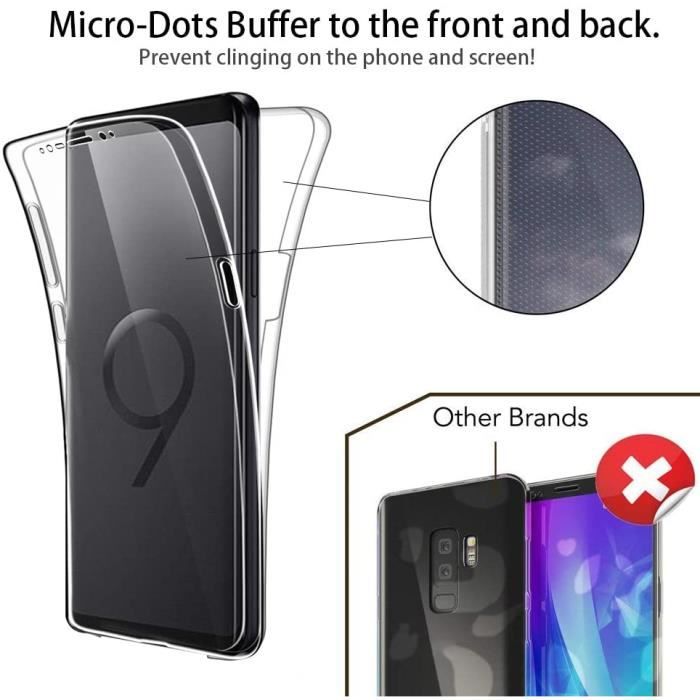 Coque - LittleMonkey - Samsung Galaxy S9 - Protection intégrale 360° - Silicone - Transparent