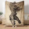 Dinosaur Fossil Display Cozy Blanket Soft Warm Cozy Perfect for Sofa Couch Office Bed Picnics for All Occasions Modern Style Unique Accessory Y3