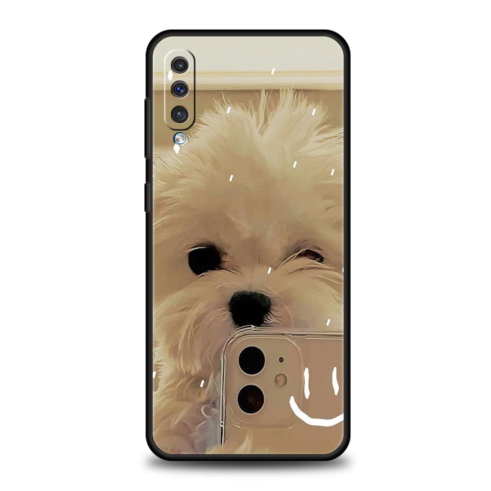 Cute Little Dog Phone Case for Samsung Galaxy A56 A36 A26 A16 A34 A24 A42 A22 A20 A12 A40 A30 A10 5G Soft TPU Cover Shell Fundas