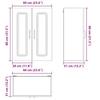 Dishwasher Front Panel Kalmar Brown Oak Effect 60 x 31 x 80 cm
